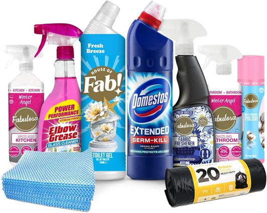 9 Piece Sunday Blitz Cleaning Bundle All-in-One Home Cleaning Kit Perfect for