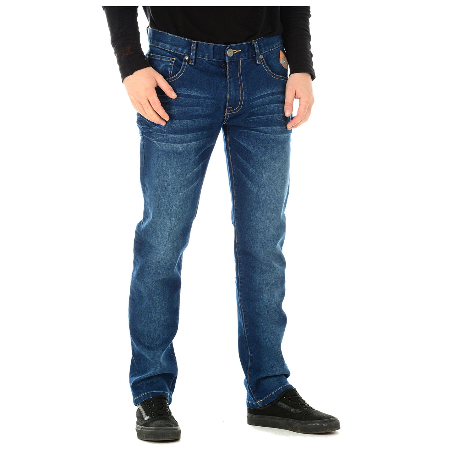 MENS STRETCHABLE DENIM JEANS SMART TIGHT SLIM FIT PANTS CASUAL SKINNY TROUSERS