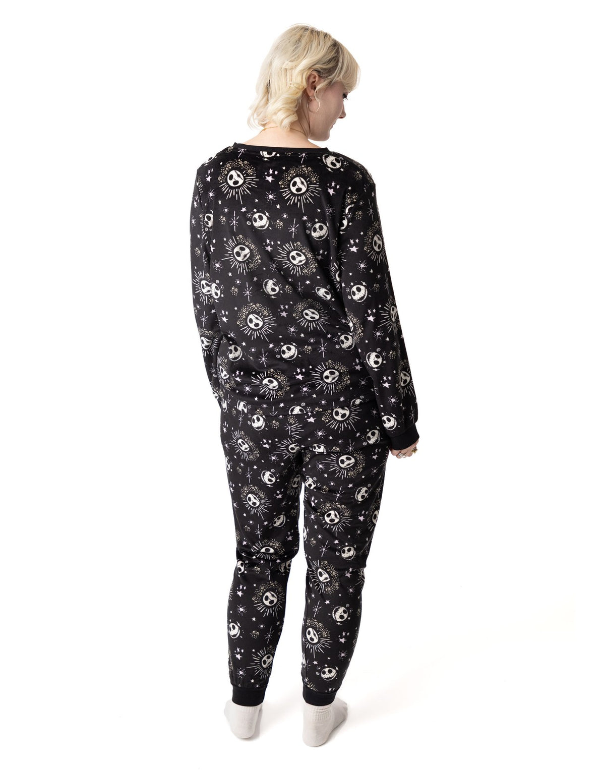 Disney Long Sleeve Long Leg Pyjama Set | Womens Black | Official Merch