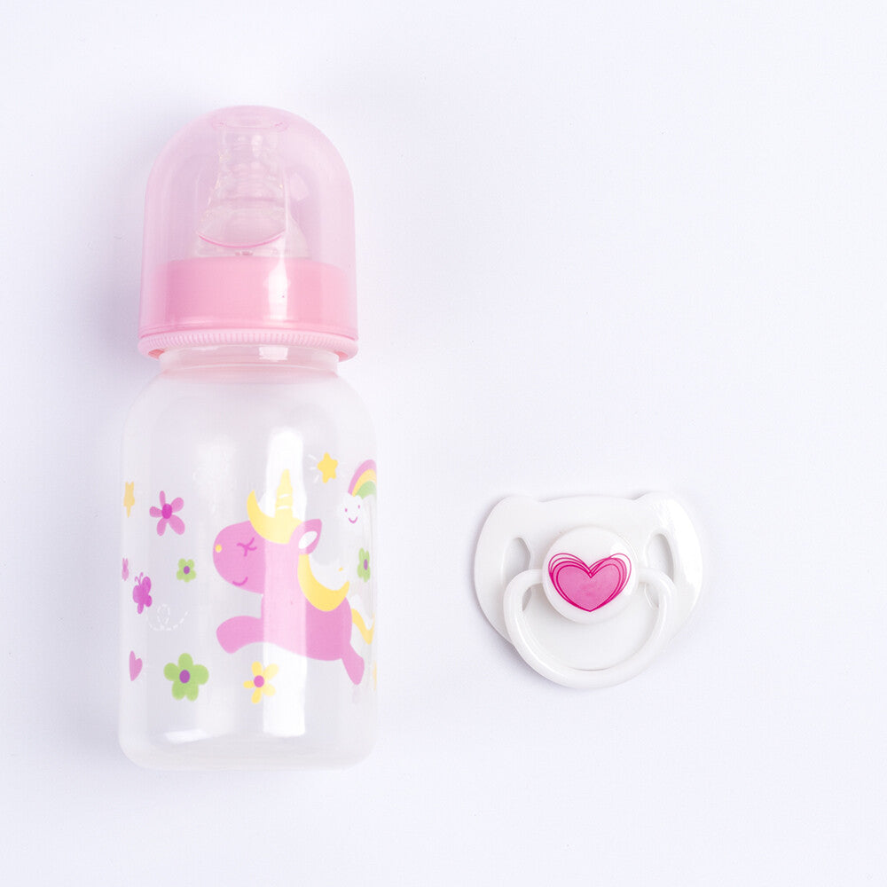Reborn Doll Magnetic Dummy Pacifier Feeding Bottle for Baby Dolls Accessories