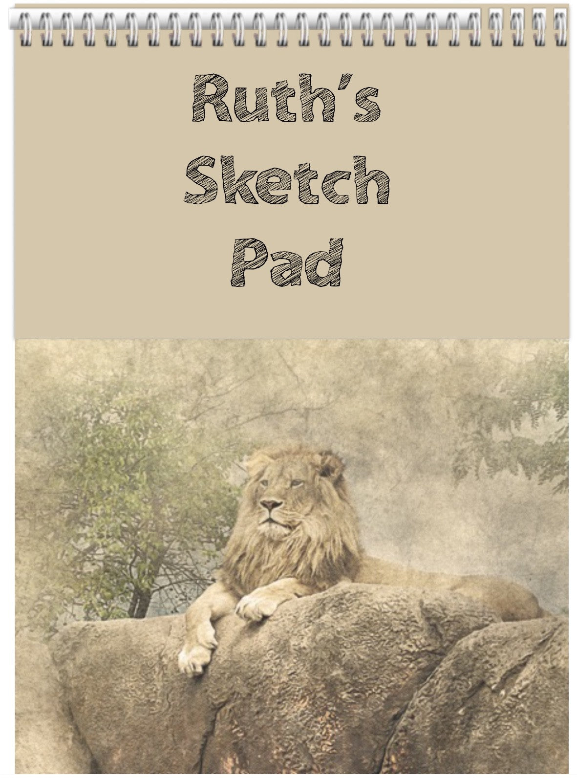 A4 PERSONALISED DRAWING PAD/A4 SKETCH BOOK/ DOODLE PAD/A4 NOTEBOOKS