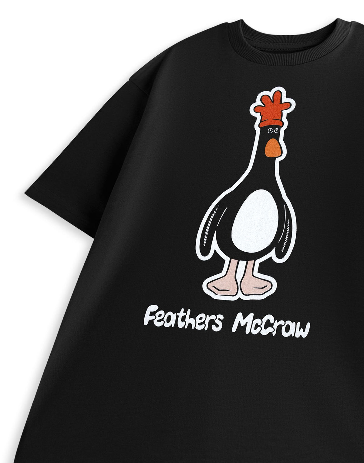 Wallace And Gromit Short Sleeved T-Shirt | Mens Black | Official Merch