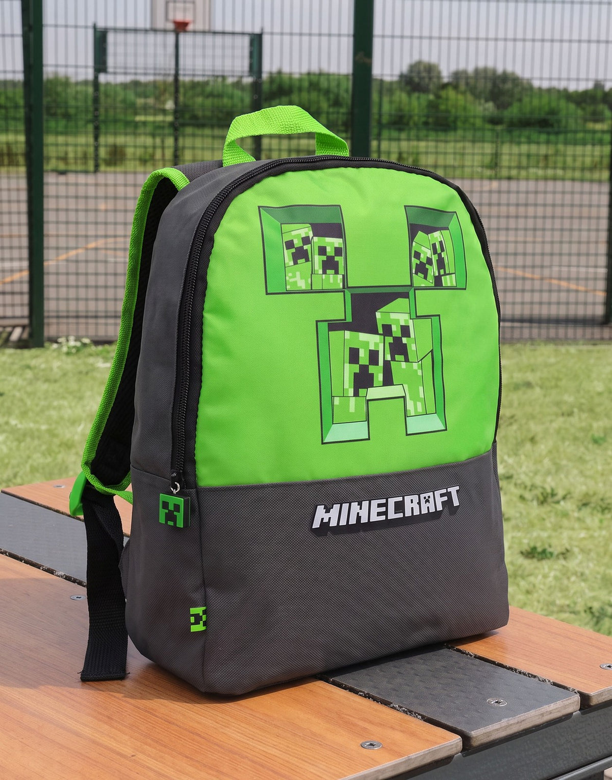Minecraft Backpack | Boys Grey Gaming | Official Merch