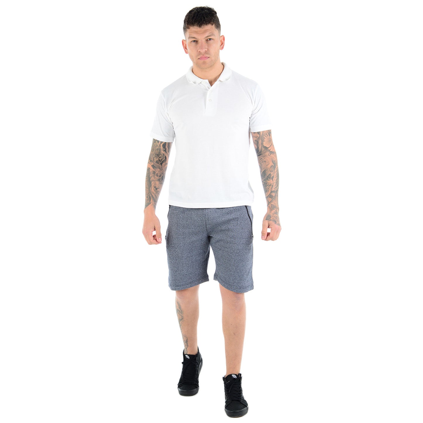 PACK OF 2 MENS JOGGING SHORTS SWEAT JERSEY FLEECE JOGGERS SUMMER RUNNING BOTTOMS