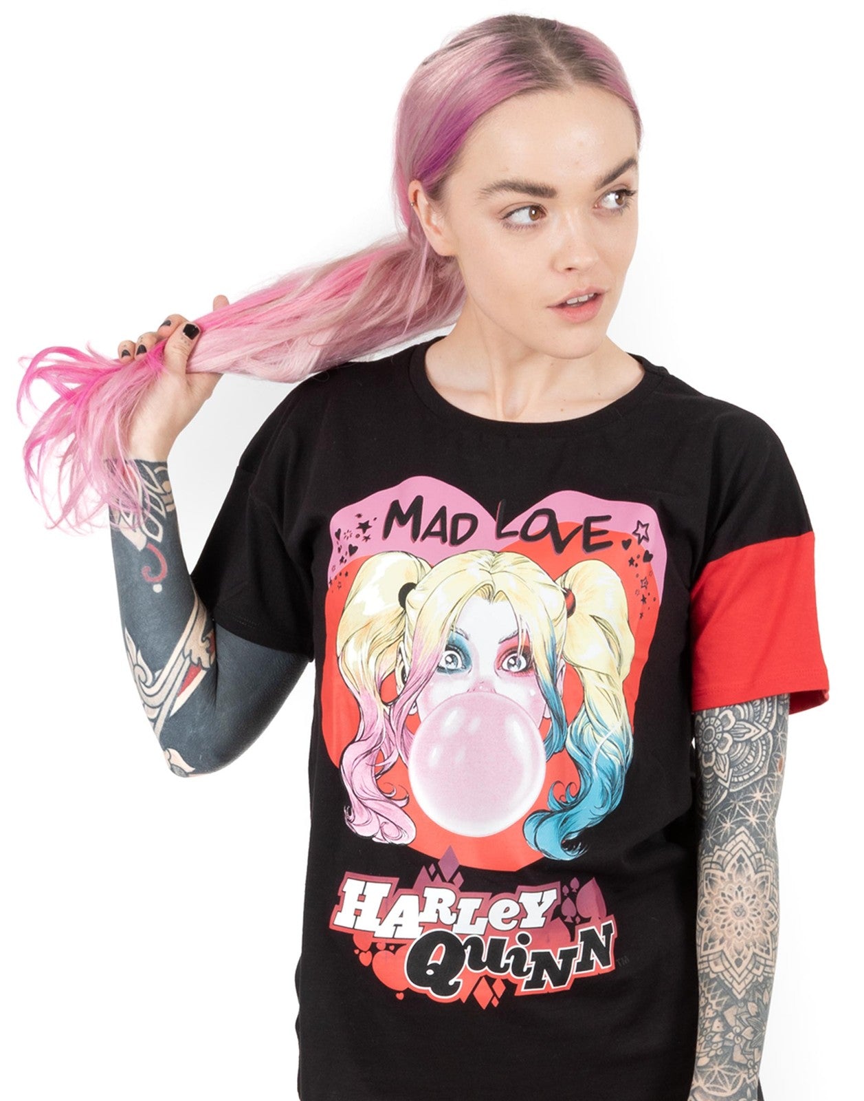DC Comics Short Sleeve Cycling Short Pyjama Set | Womens Red | Official Merch