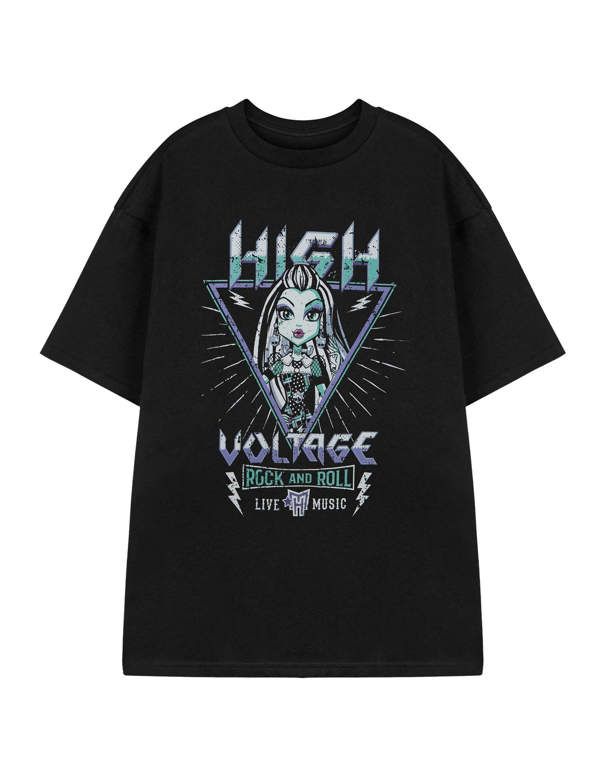 Monster High Short Sleeved T-Shirt | Womens Black | Official Merch