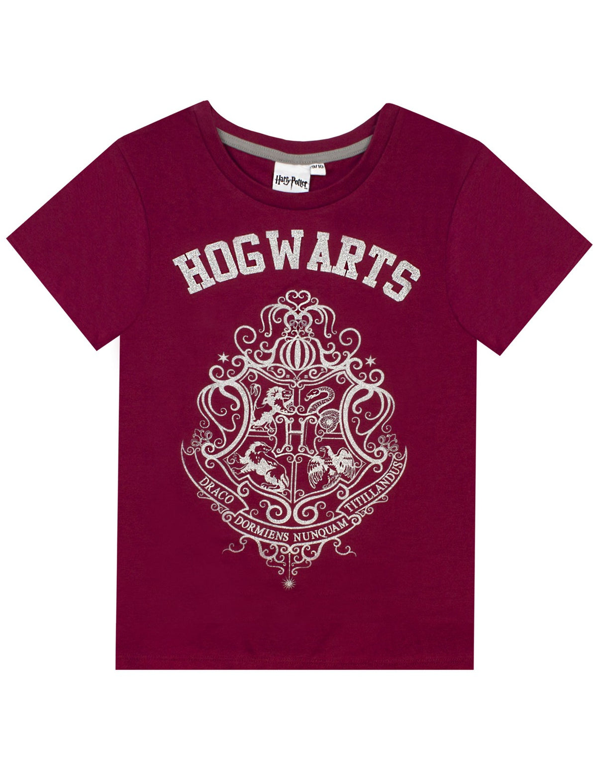 Harry Potter Short Sleeve Long Leg Pyjama Set | Girls Purple | Official Merch