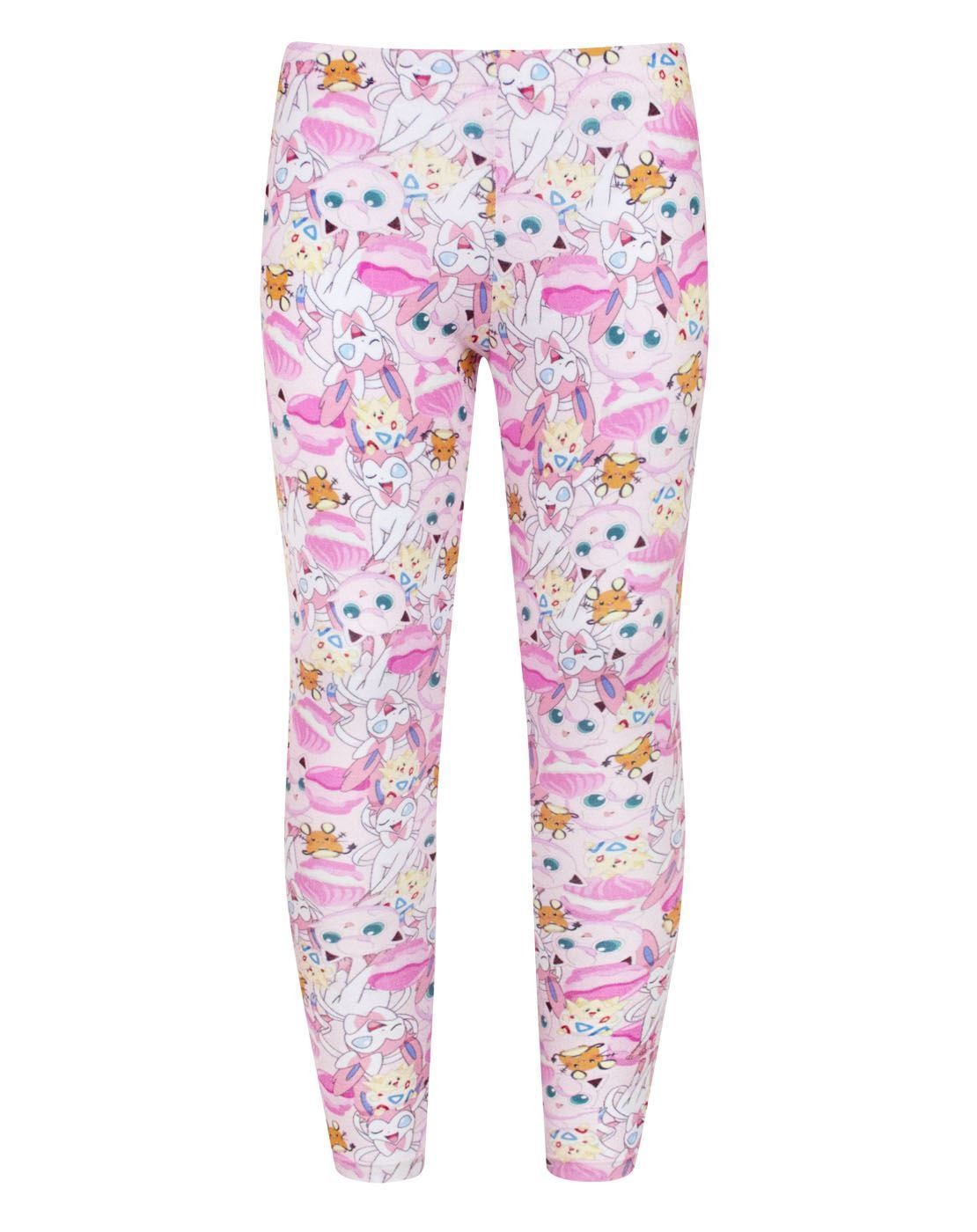 Pokemon Leggings | Girls Pink | Official Merch