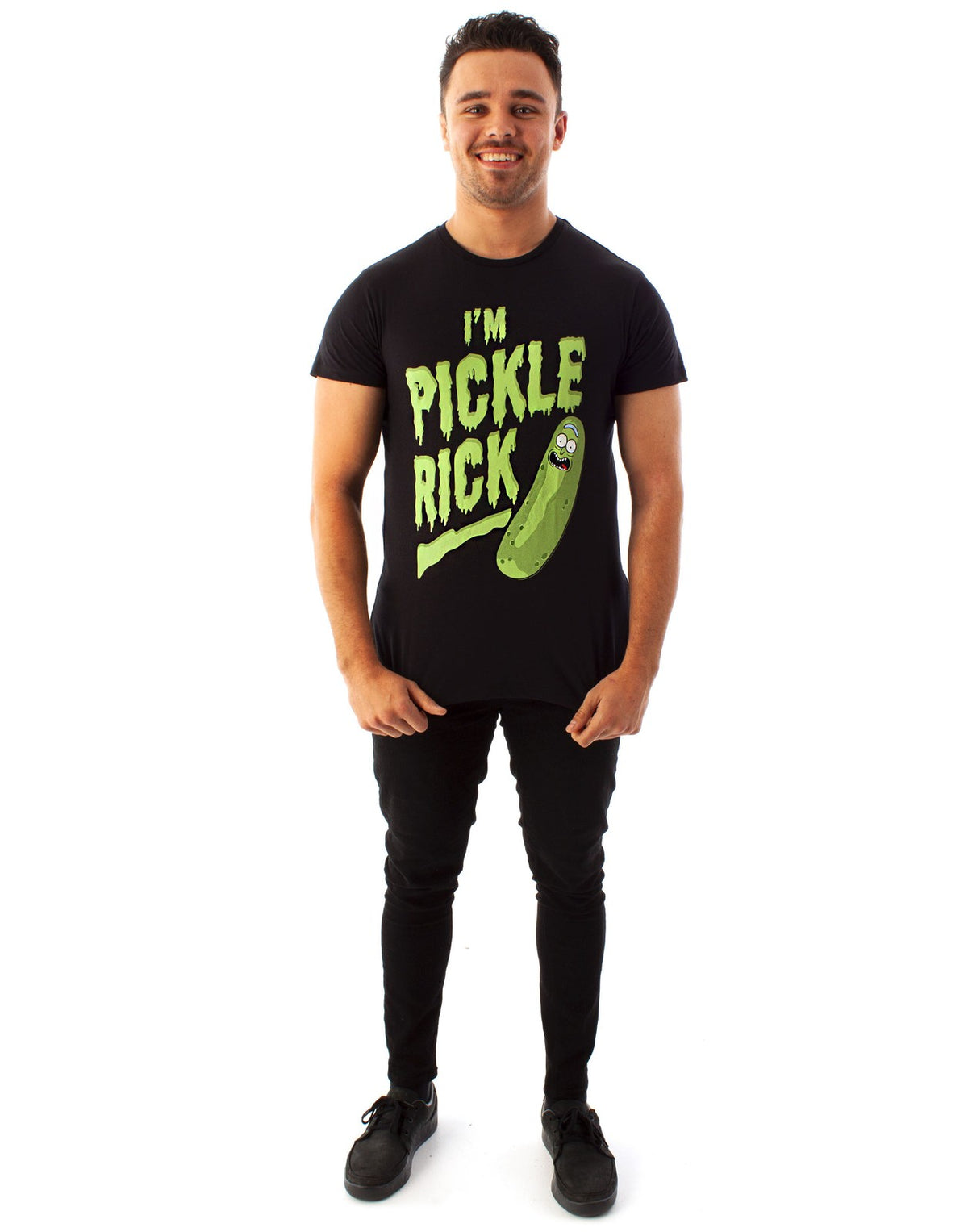 Rick And Morty Short Sleeved T-Shirt | Mens Black | Official Merch