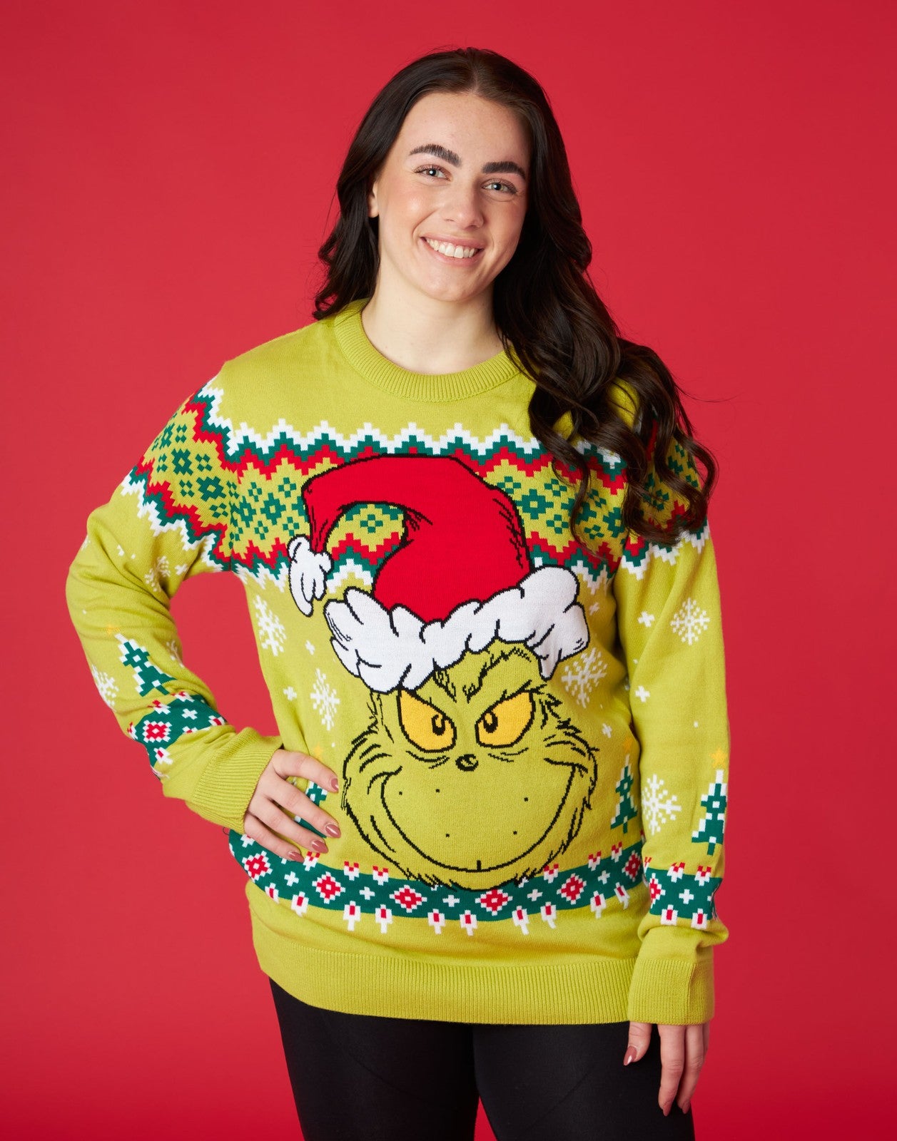The Grinch Christmas Jumper | Unisex Green | Official Merch
