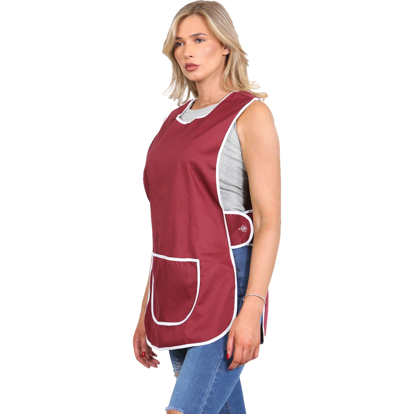 PREMIUM OVERALL TABARD CHEF KITCHEN CATERING CLEANING BAR TABBARD APRON POCKET