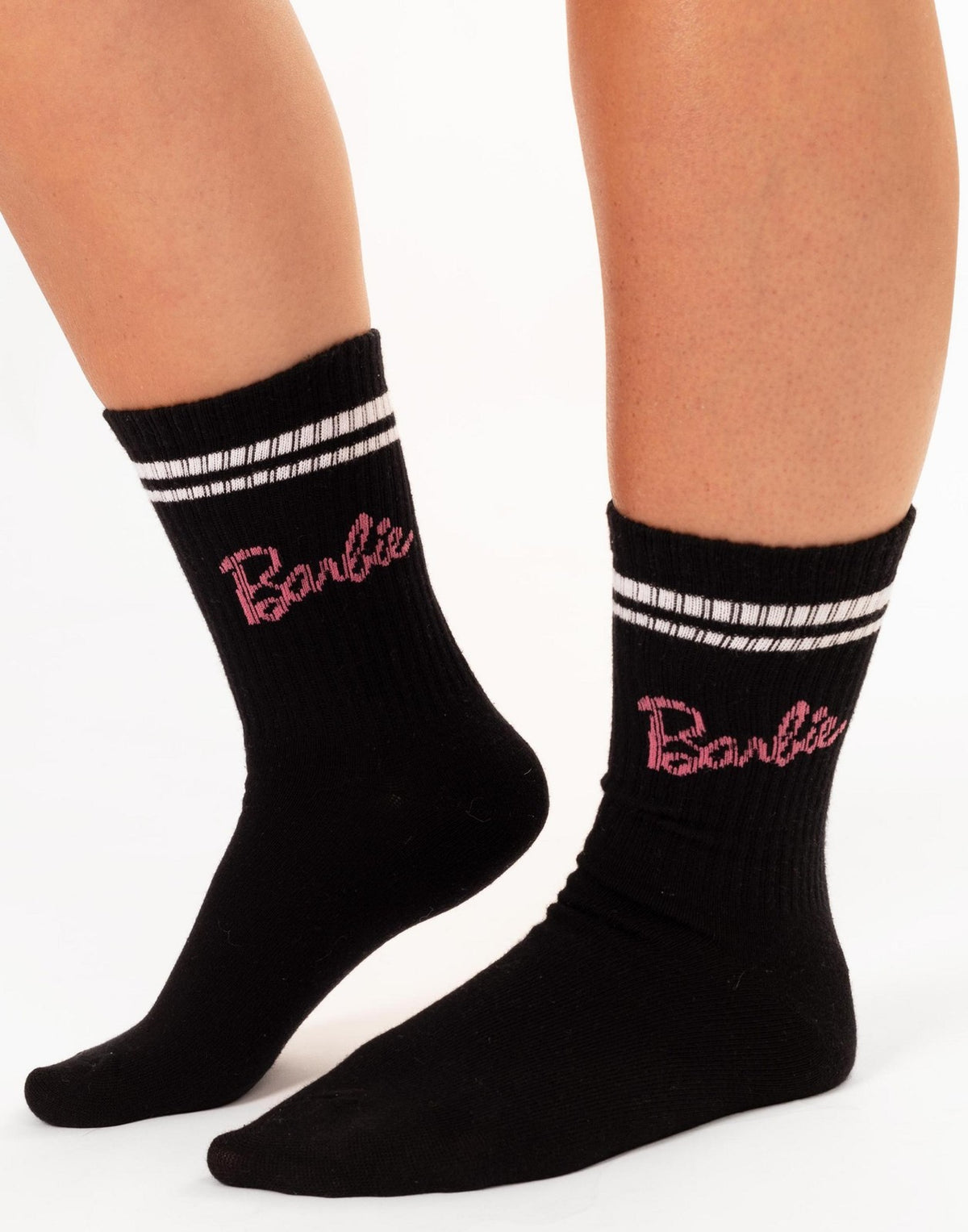 Barbie Calf Socks Set of 3 | Womens Pink | Official Merch