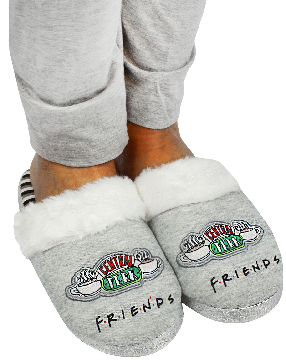 Friends Mule Slippers | Girls Grey | Official Merch