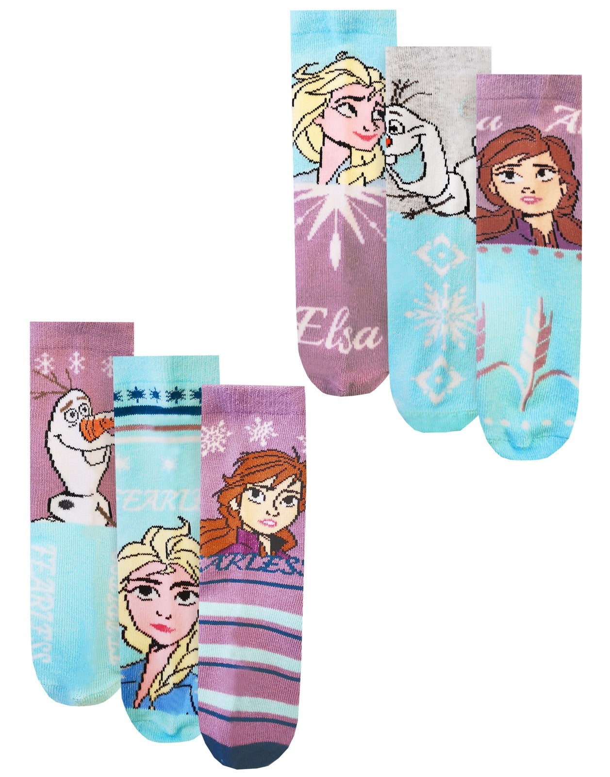 Disney Calf Socks Set of 3 | Unisex Kids Blue | Official Merch