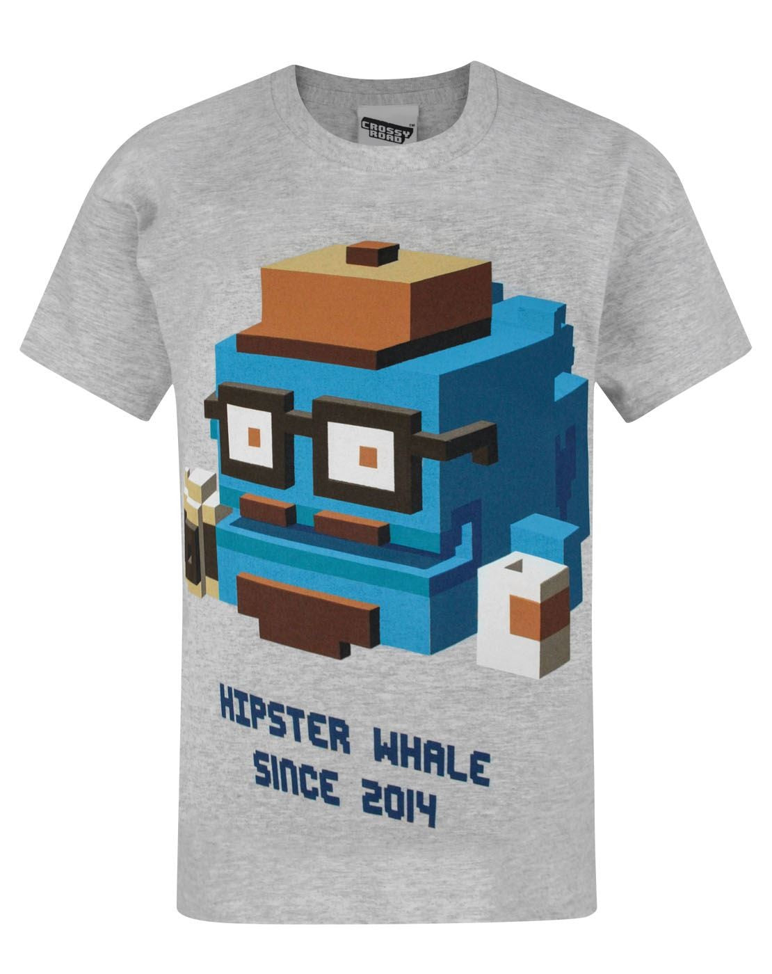 Crossy Road Short Sleeved T-Shirt | Boys Grey | Official Merch