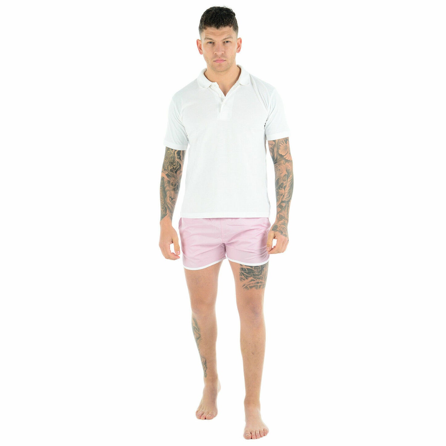 MENS SWIMMING SHORTS MESH LINED RUNNING SPORT GYM SUMMER POOL BEACH SWIM TRUNKS