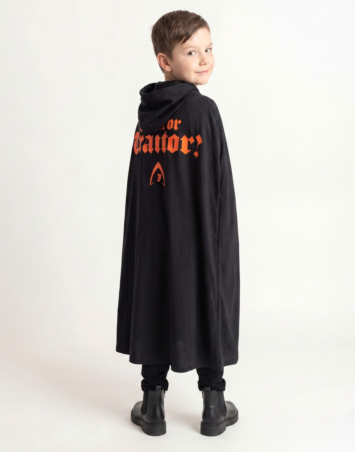 The Traitors 1 Piece Costume | Boys Black | Official Merch
