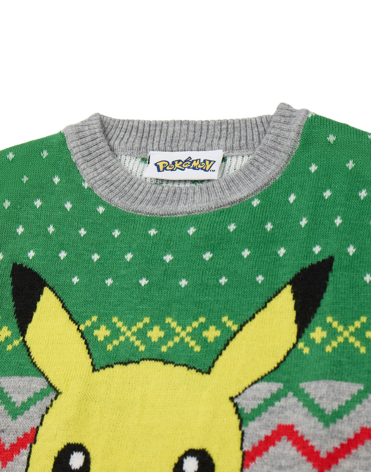 Pokemon Christmas Jumper | Boys Grey | Official Merch