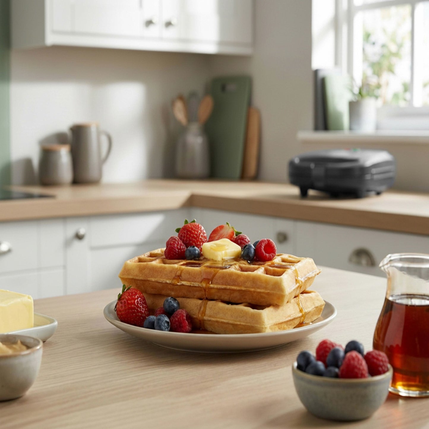 Progress 3-in-1 Snack Maker – Paninis, Toasties & Waffles, Non-Stick, 700W