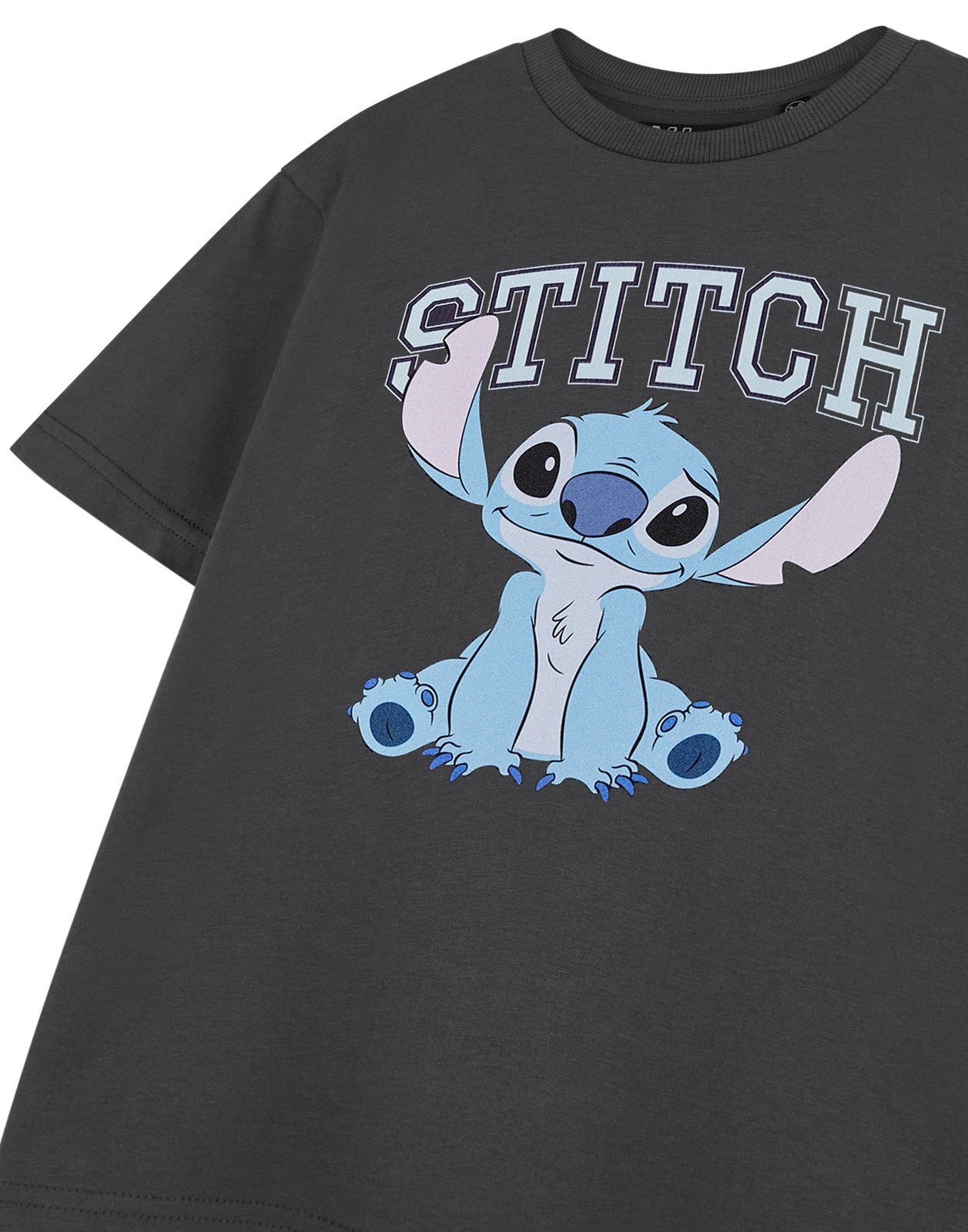 Disney Short Sleeved T-Shirt | Girls Charcoal | Official Merch