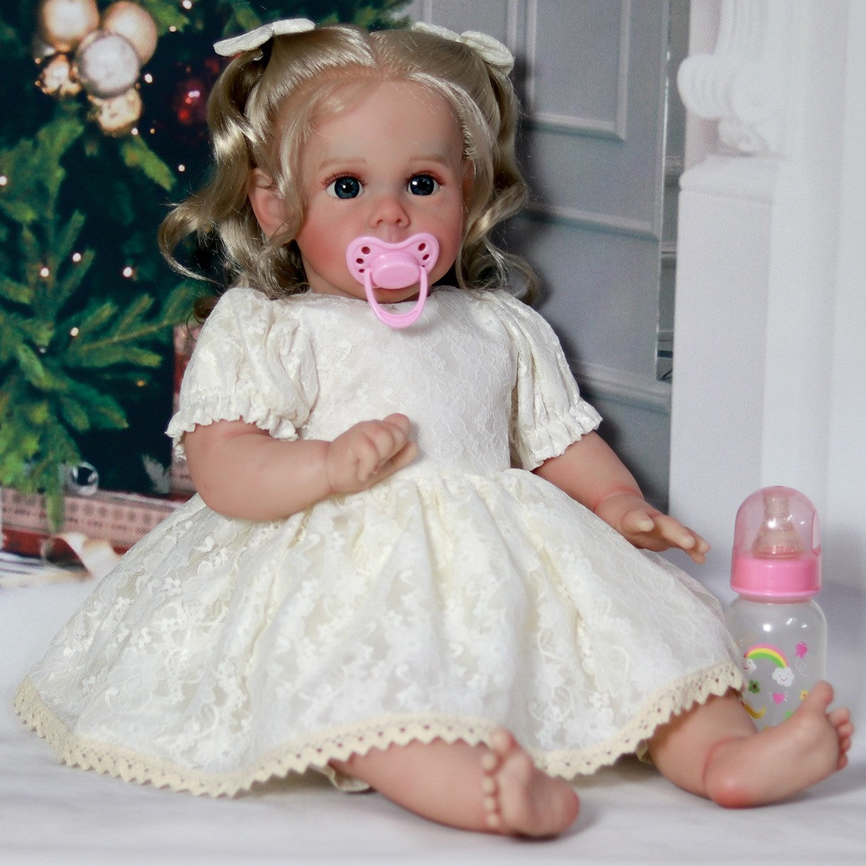 Realistic Reborn Dolls Vinyl Silicone Real Lifelike Newborn Baby Girl Doll Gift