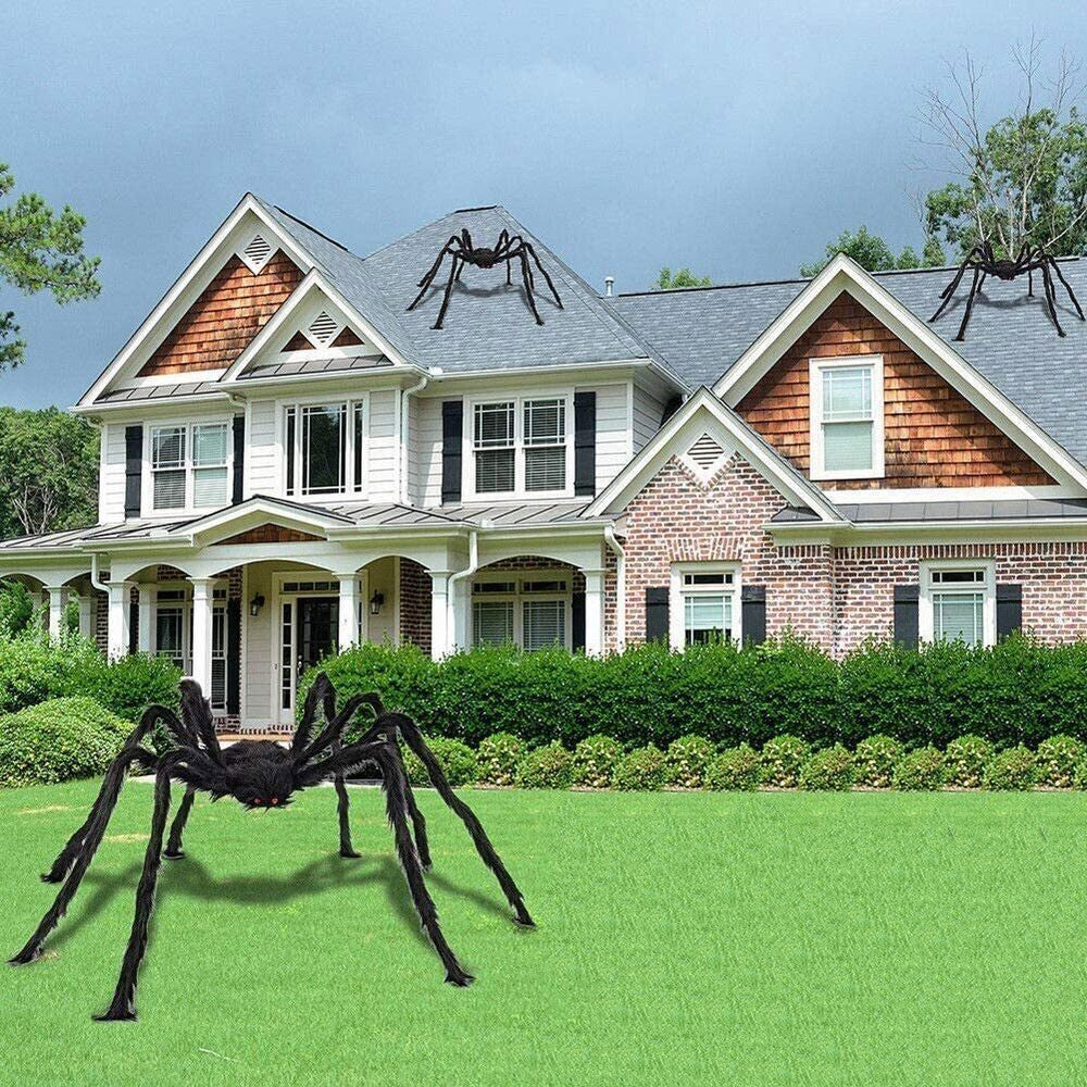 6.6FT Giant Halloween Spider Decor Scary Outdoor Yard Party Decoration