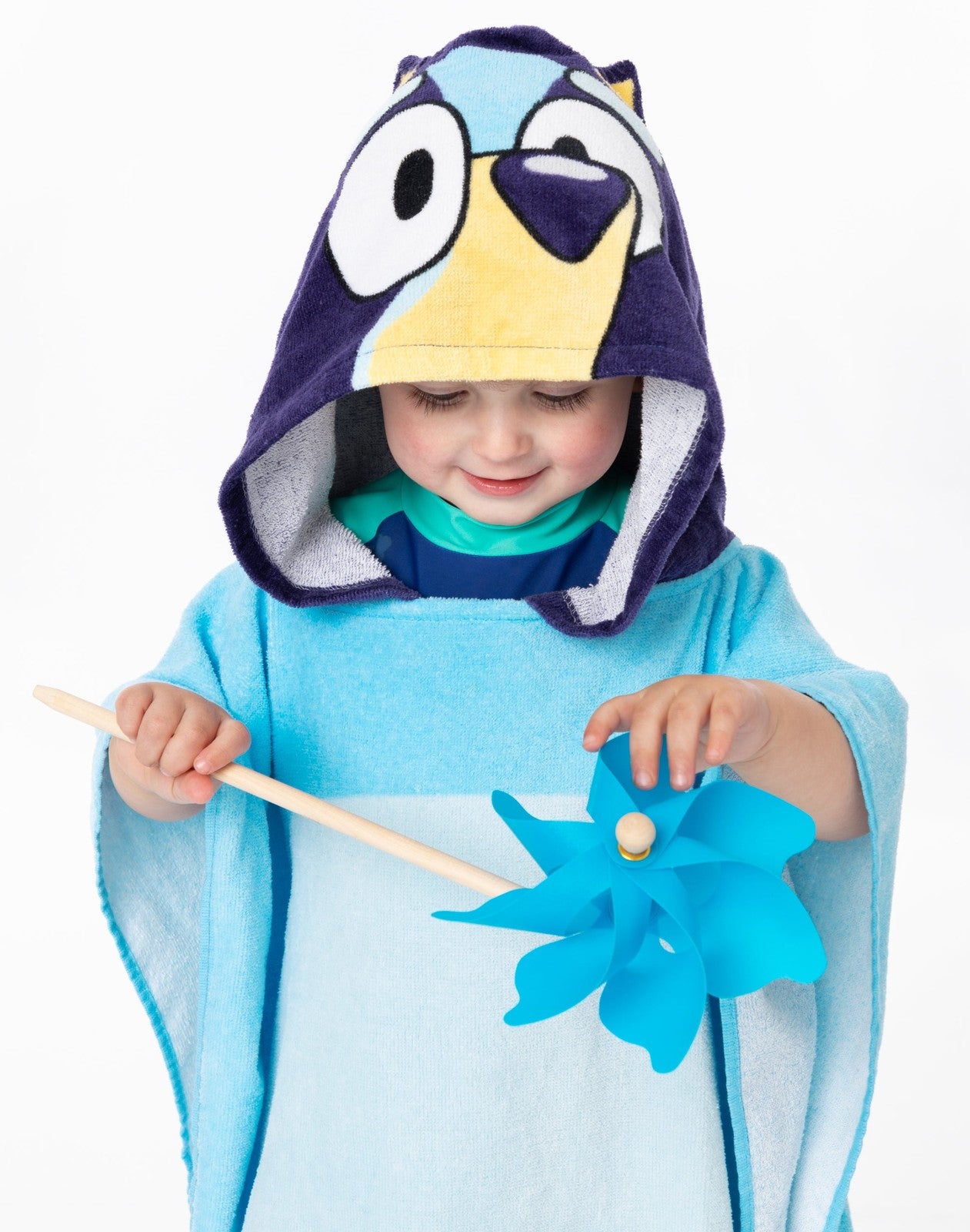 Bluey Poncho Towel | Unisex Kids Blue | Official Merch