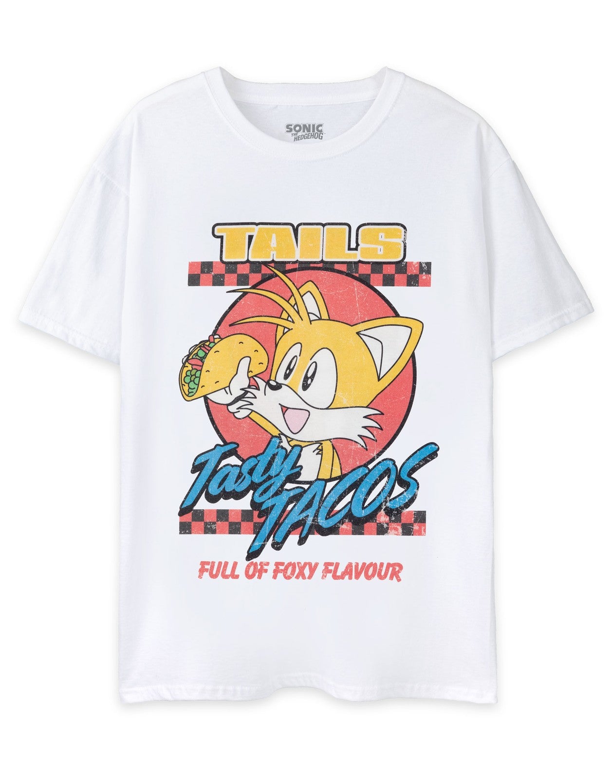 Sonic the Hedgehog Short Sleeved T-Shirt | Unisex White | Official Merch
