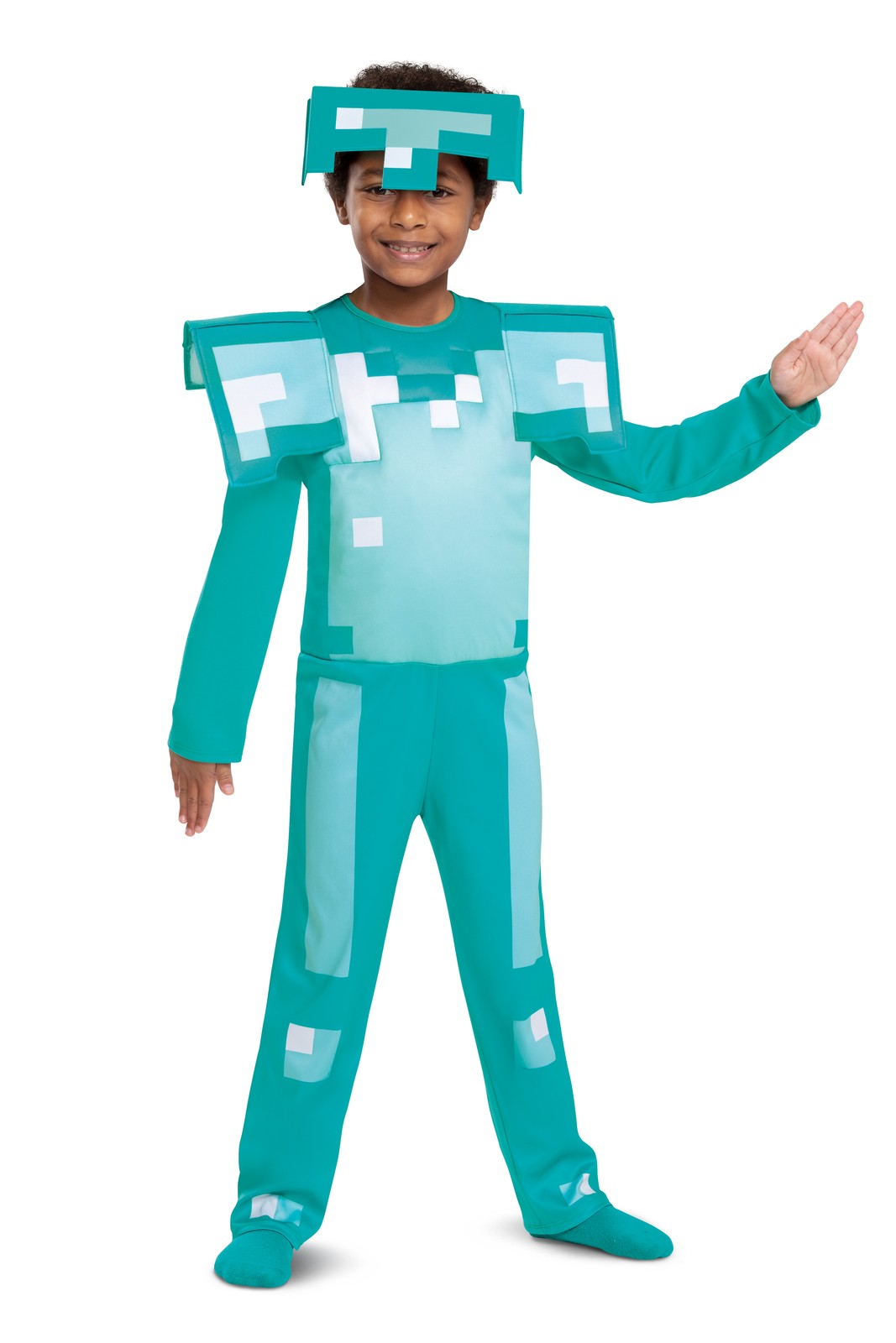 Minecraft 2 Piece Costume | Boys Turquoise | Official Merch
