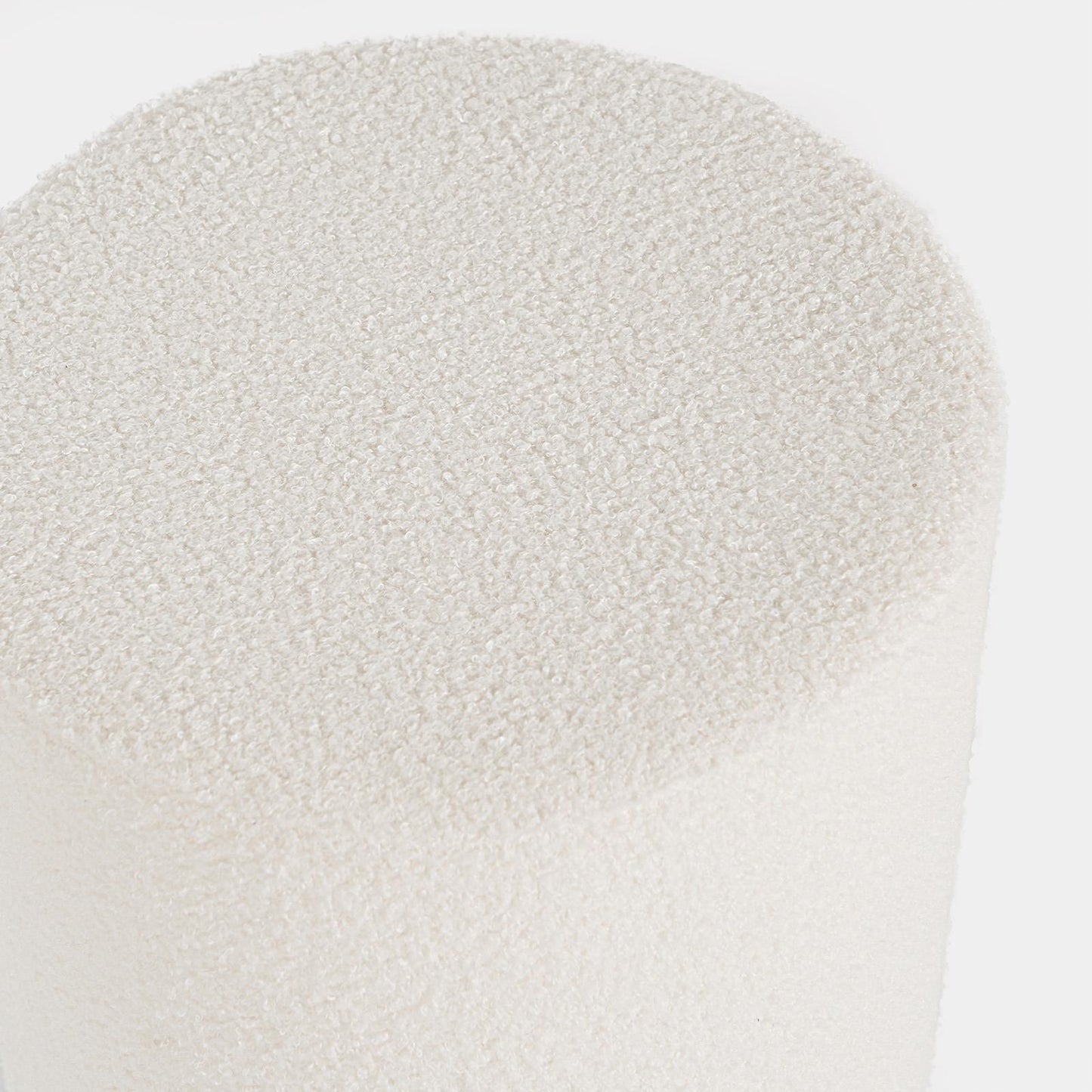 OHS Boucle Stool Foot Rest Cushioned Modern Home Bedroom Vanity Seat Chair