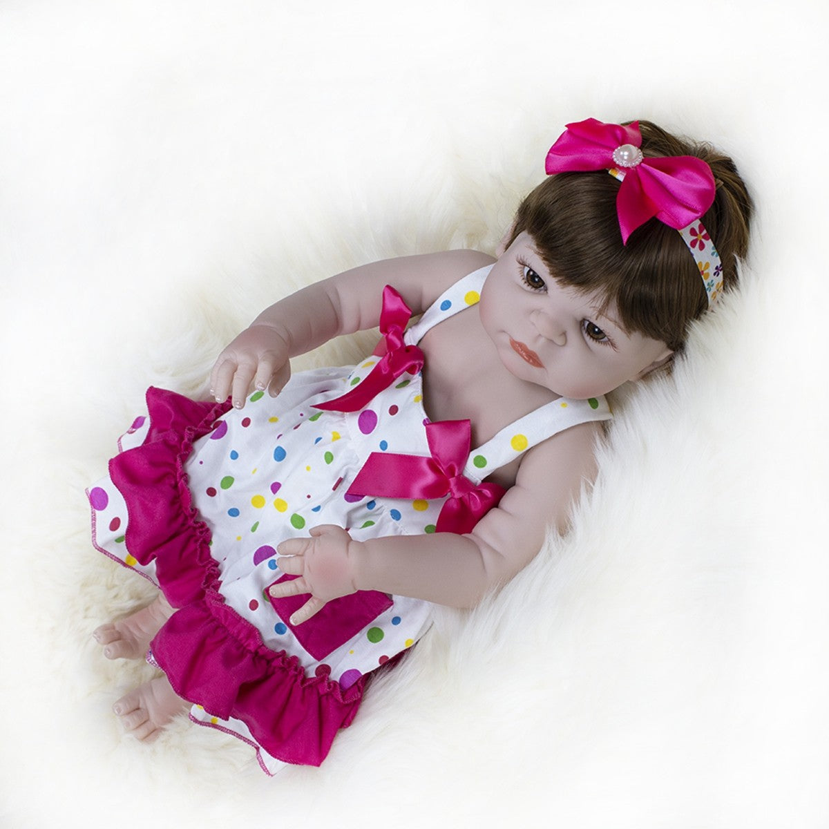 22'' Realistic Twins Reborn Baby Dolls Full Body Vinyl Silicone Boy Girl Gift UK
