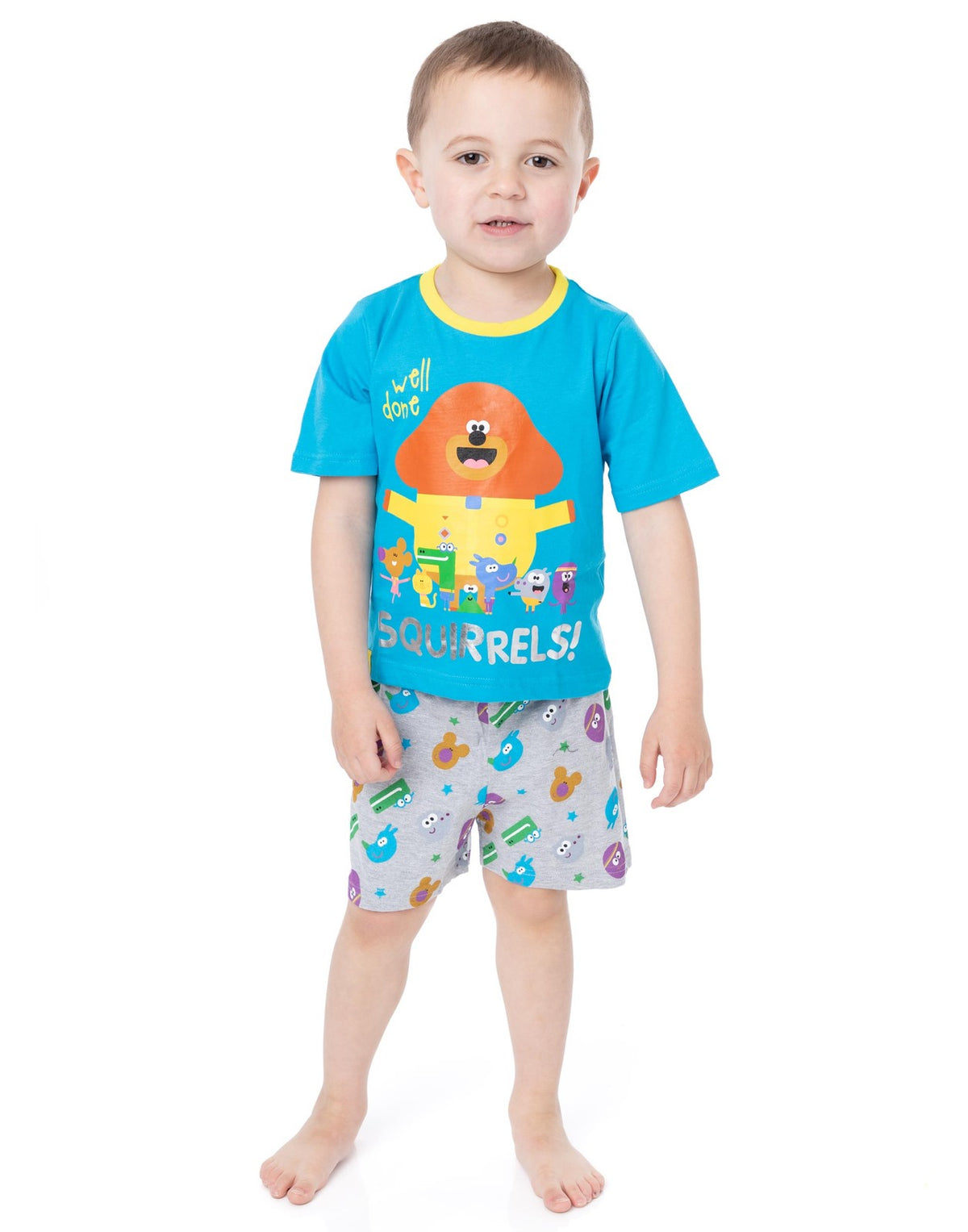 Hey Duggee Short Sleeve Short Leg Pyjama Set | Boys Blue | Official Merch