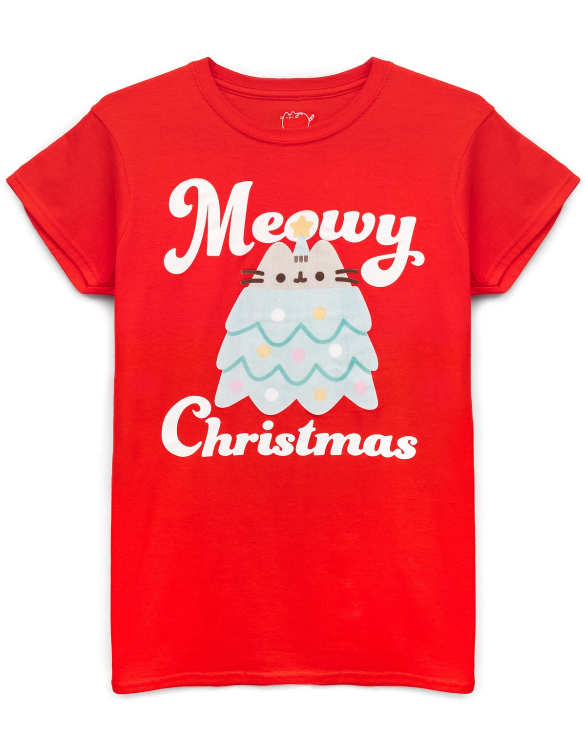 Pusheen Short Sleeved T-Shirt | Womens Red | Official Merch