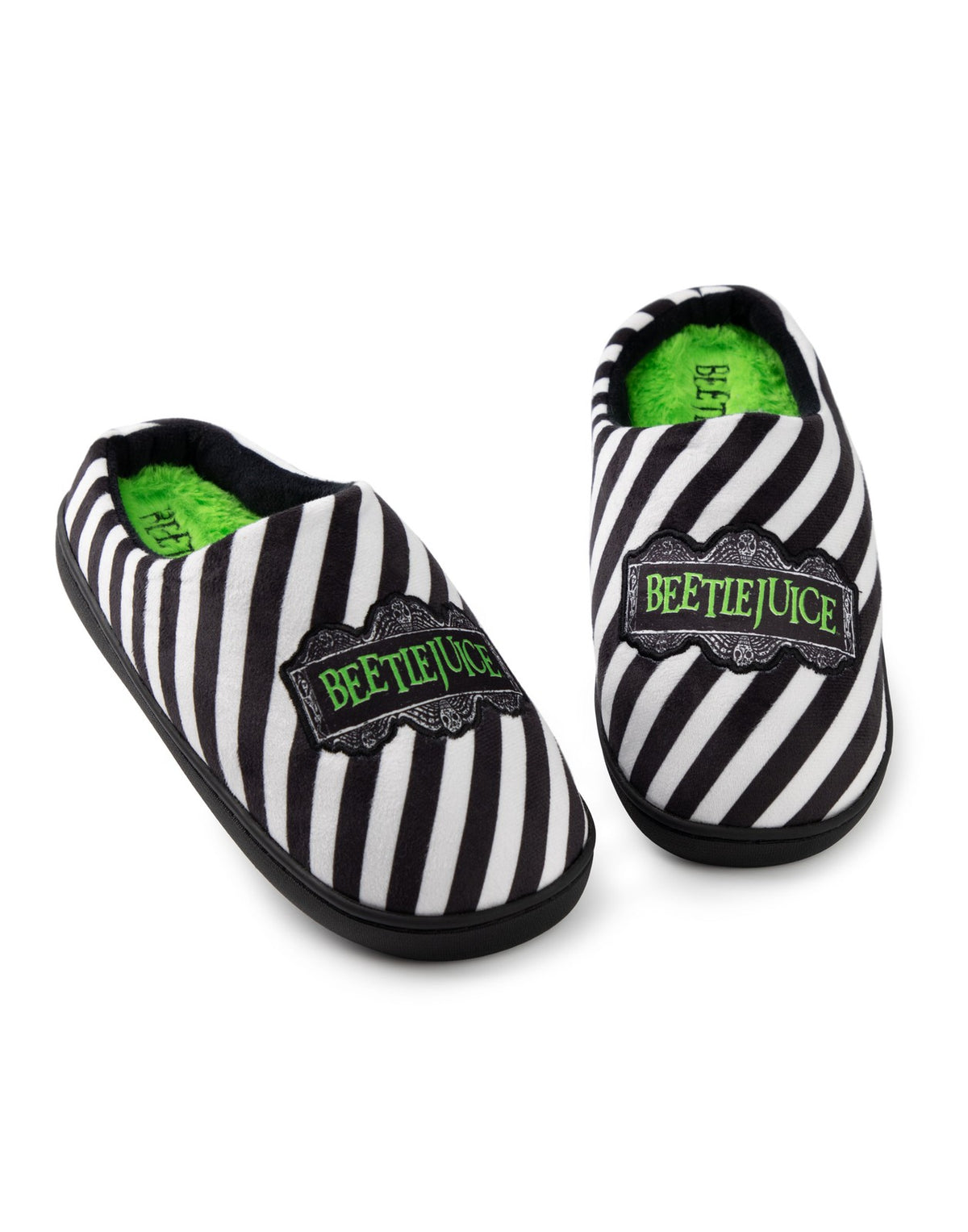 Beetlejuice Mule Slippers | Unisex Black | Official Merch
