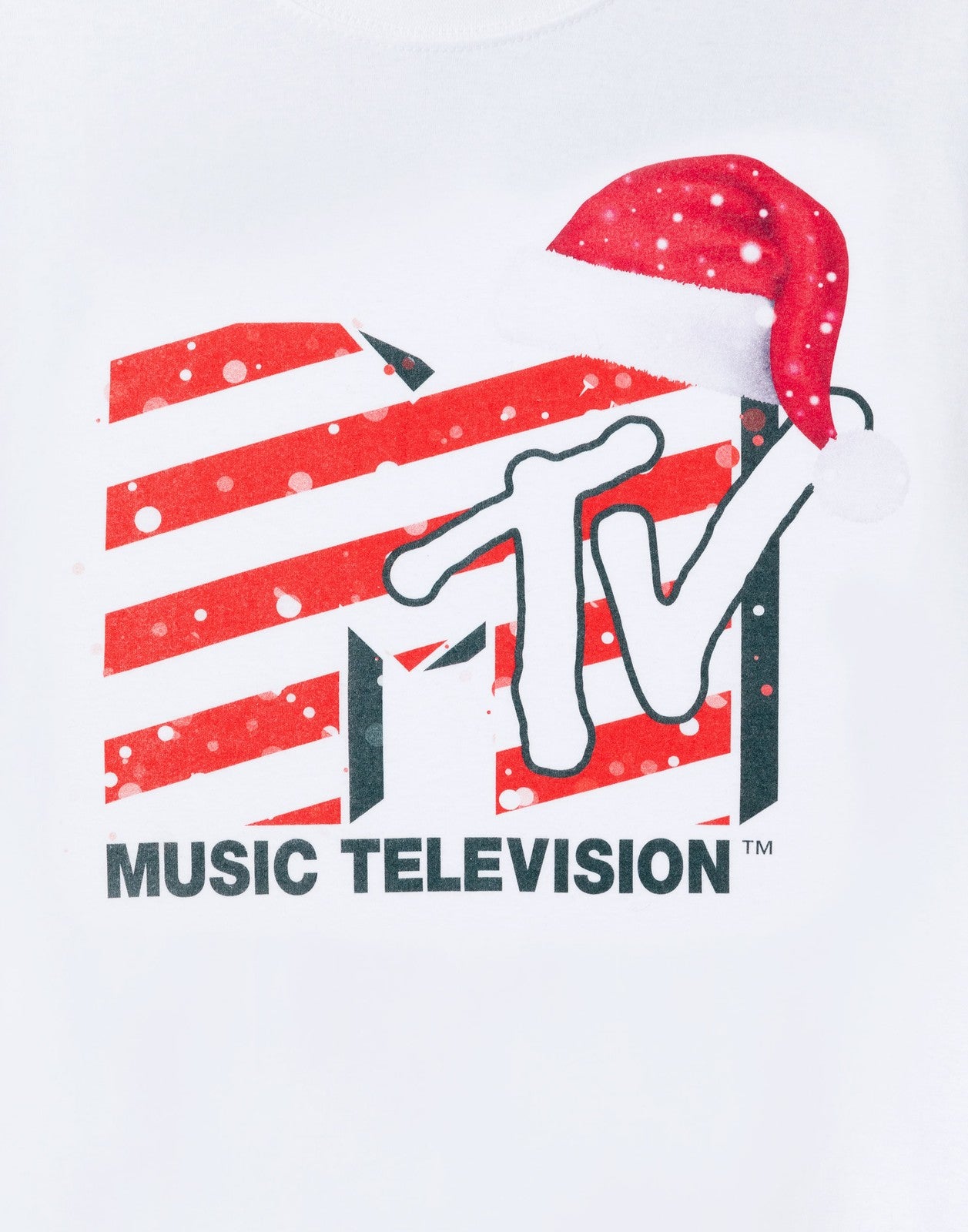 MTV Short Sleeved T-Shirt | Unisex White | Official Merch