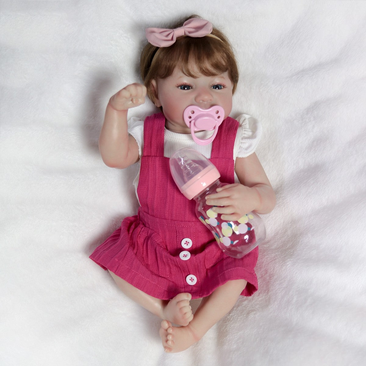 18" Reborn Dolls Twins Full Body Vinyl Silicone Lifelike Newborn Baby Boy Girl