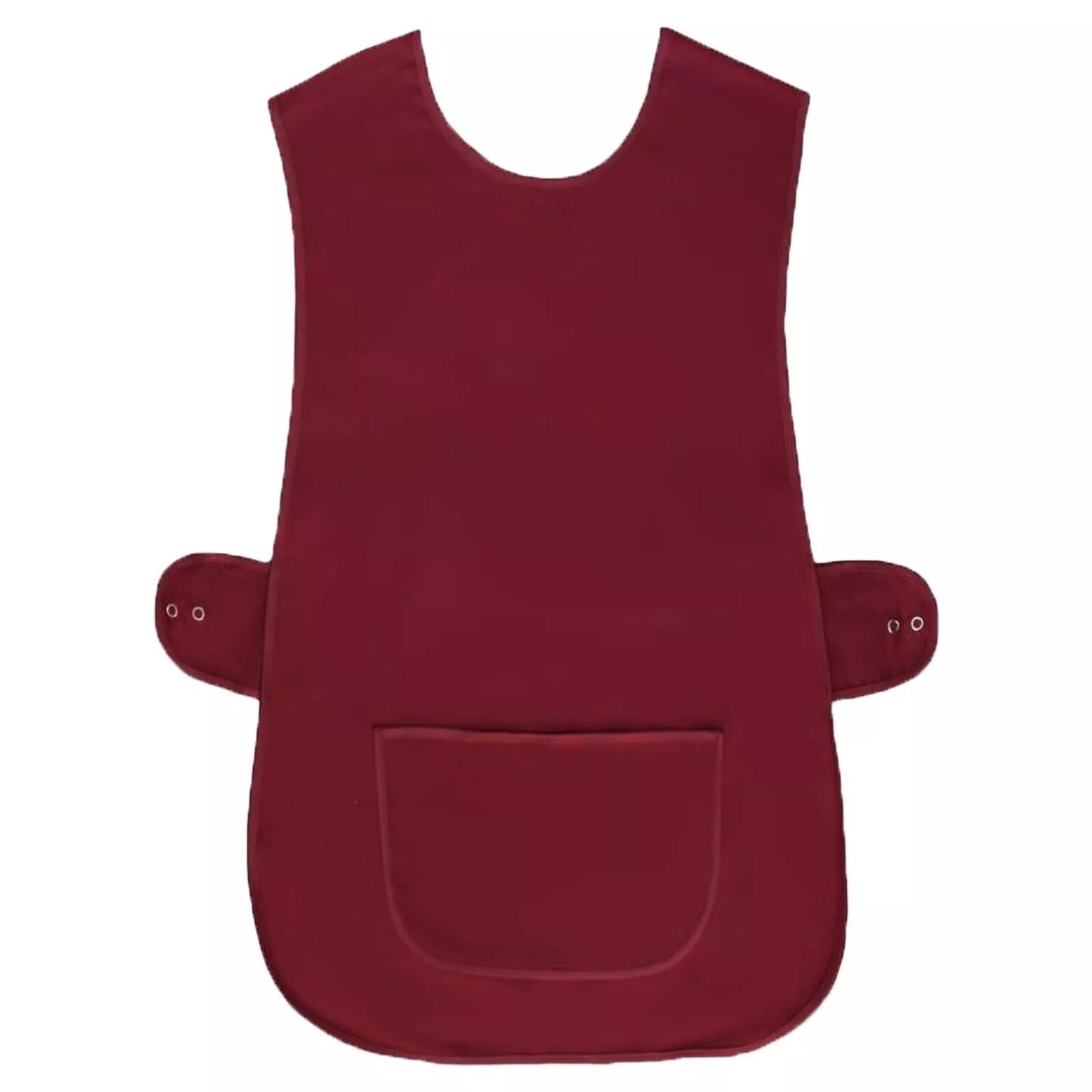 Plain Tabard Apron Workwear Cleaning Catering Salon | Large Pocket | Popper Fast
