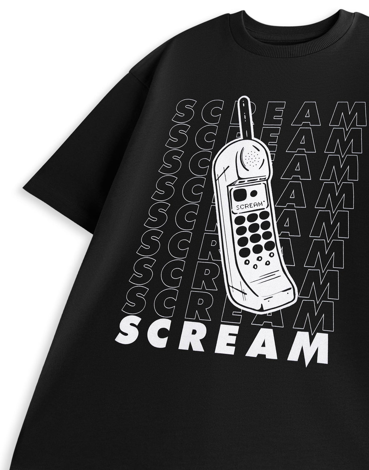 Scream Short Sleeved T-Shirt | Unisex Black | Official Merch