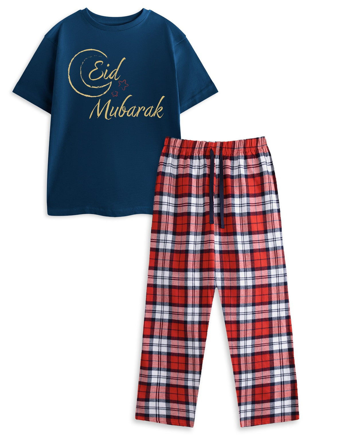 Show Me The Merch Short Sleeve Long Leg Pyjama Set | Unisex Navy | Official Merc