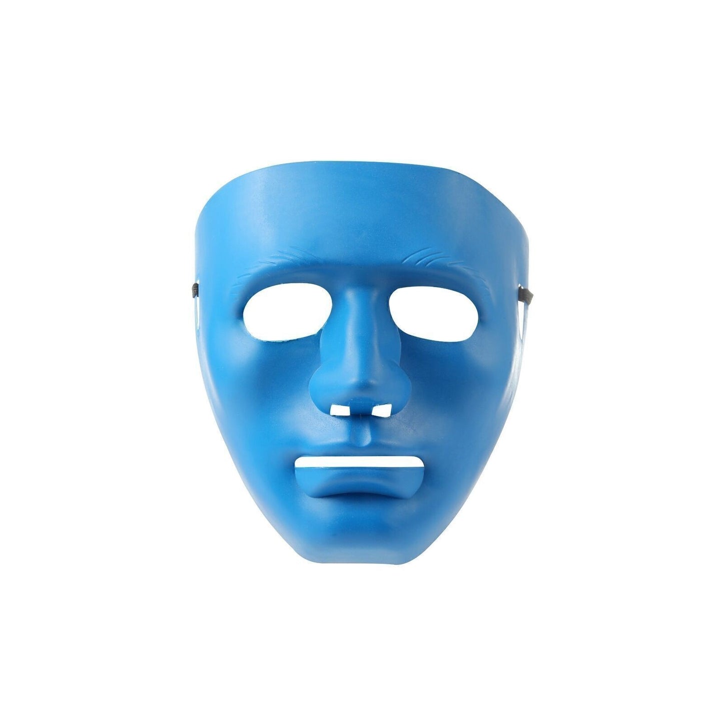 Halloween Mask Plain Blue Costume Adult Outfit Scary Spooky Horror Party