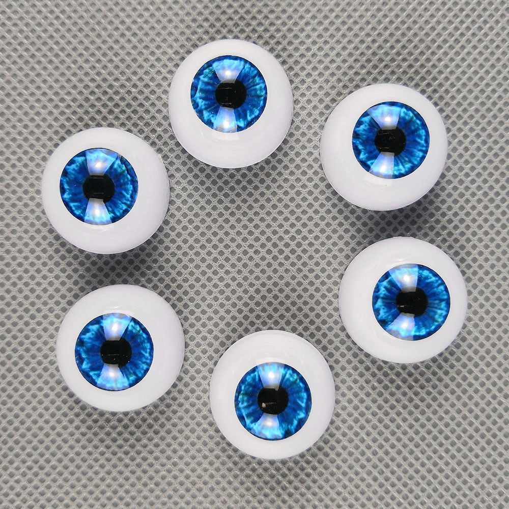 10 Pairs Half Round Acrylic Eyes Eyeballs for Reborn Baby Dolls Kit DIY Repair