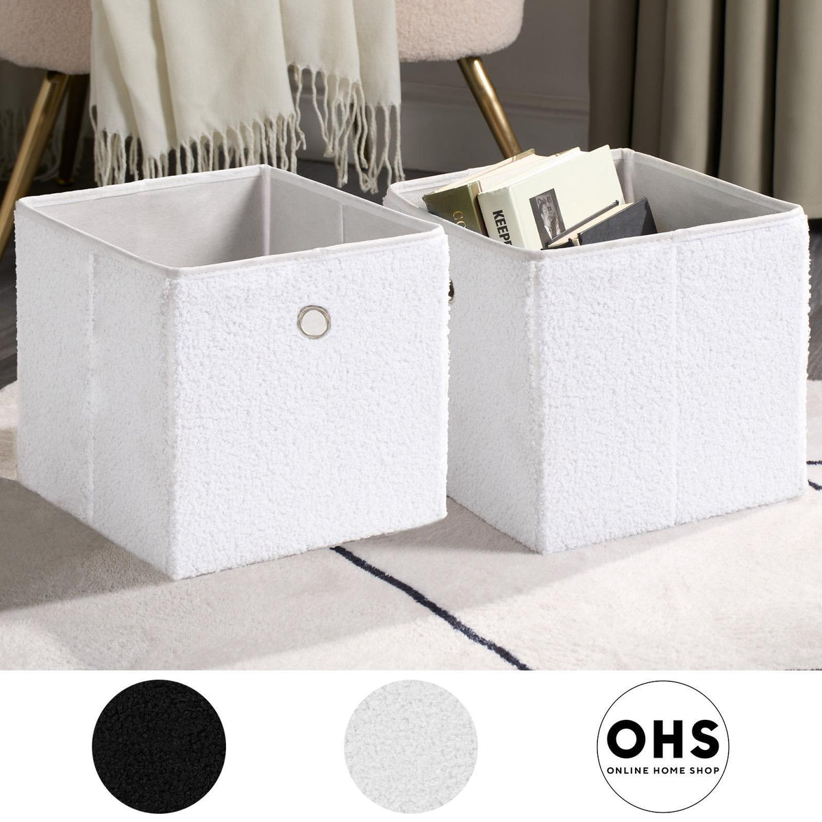 Pack of Storage Boxes 2 4 6 8 Pack Folding Space Saving Solution Toy Box Shelf