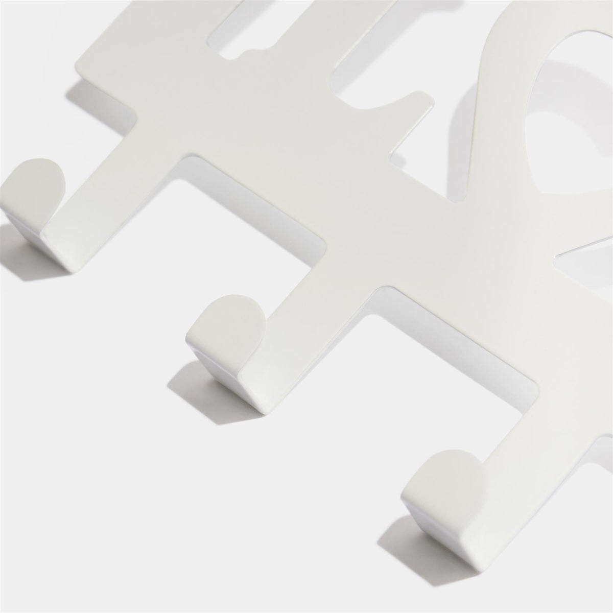 Over Door 5 Hook Clothes Coat Hanger Love Organiser Space Saving Home Decor Rail