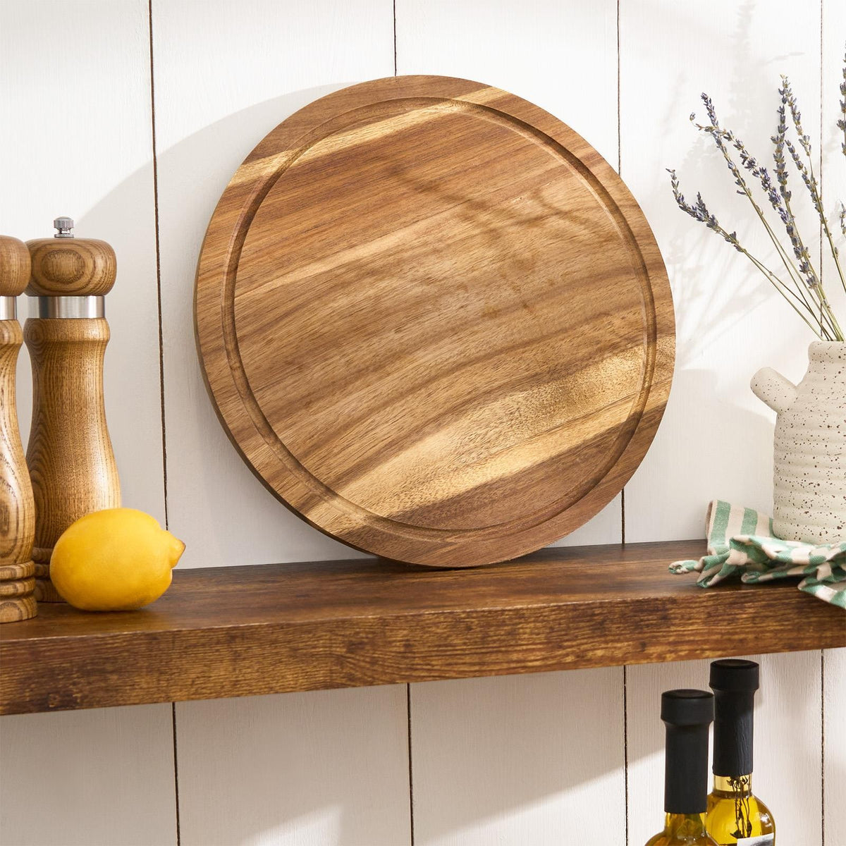 OHS Acacia Cutting Board Wood Chopping Serving Platter Decorative Cheeseboard