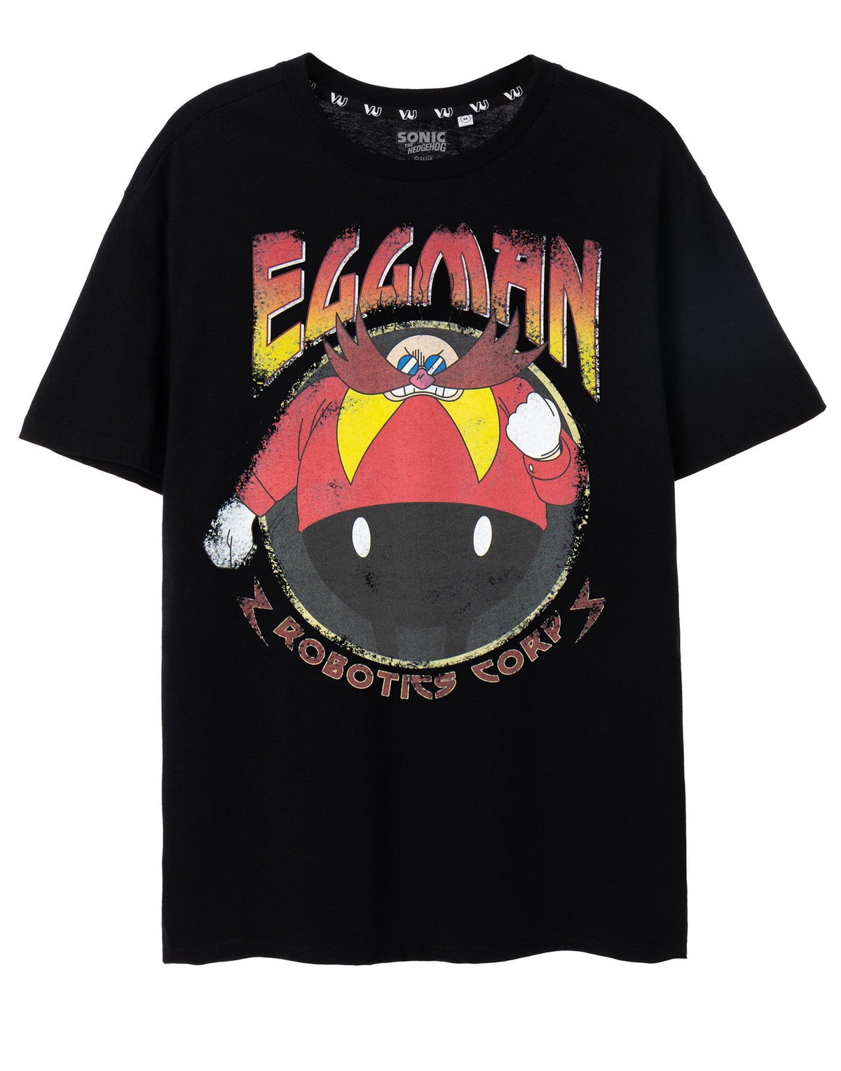 Sonic the Hedgehog Short Sleeved T-Shirt | Mens Black | Official Merch