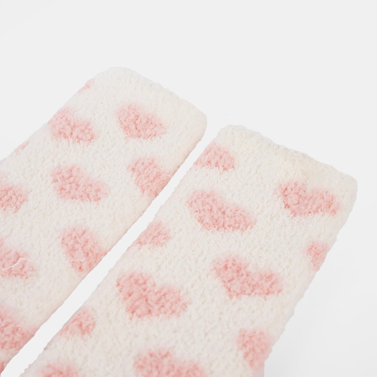 OHS Fluffy Bed Socks Ladies 3 Pairs Winter Fleece Heart Slipper Soft Warm Gift
