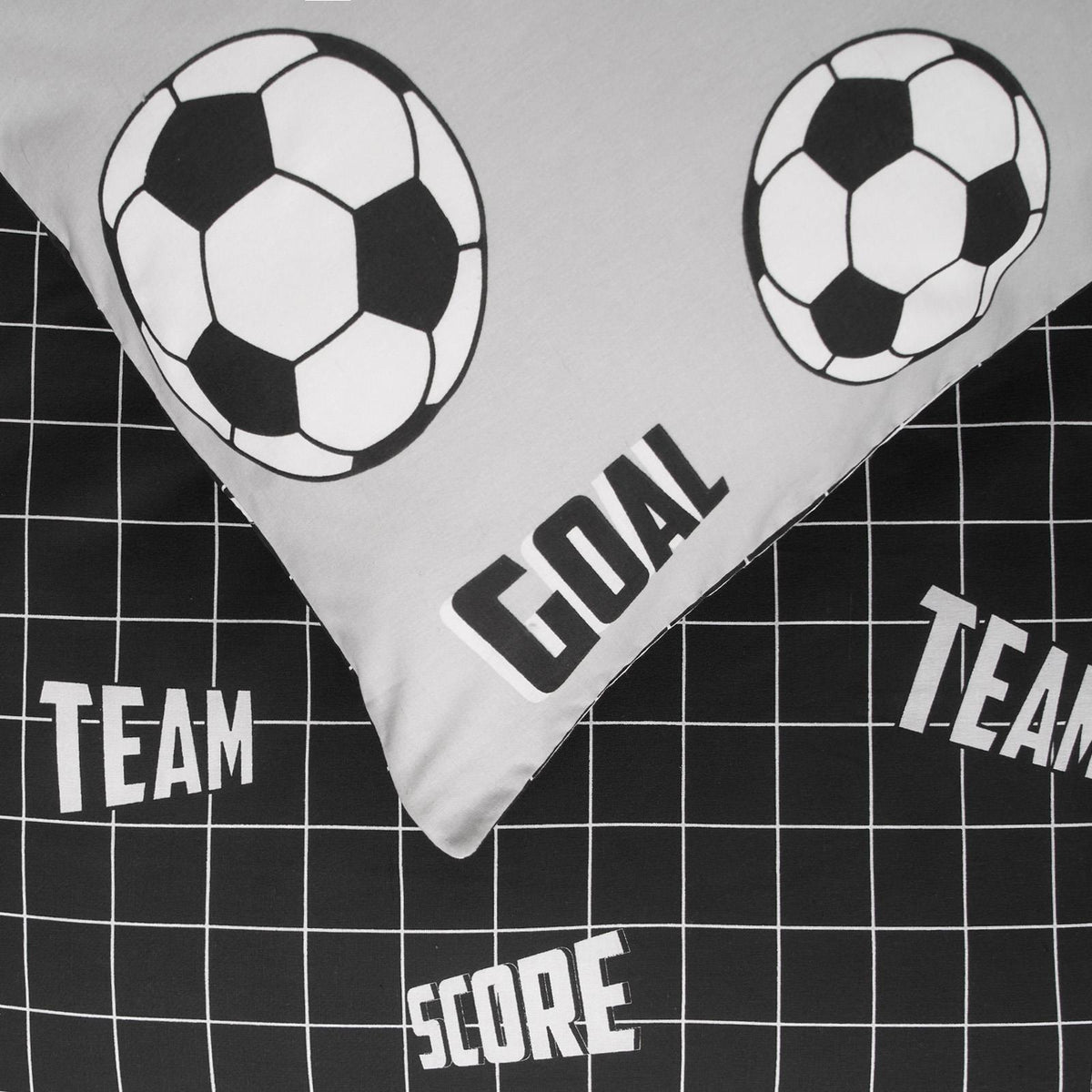 Football Duvet Cover Set Reversible Kids Bedding Quilt Pillowcase Single Double