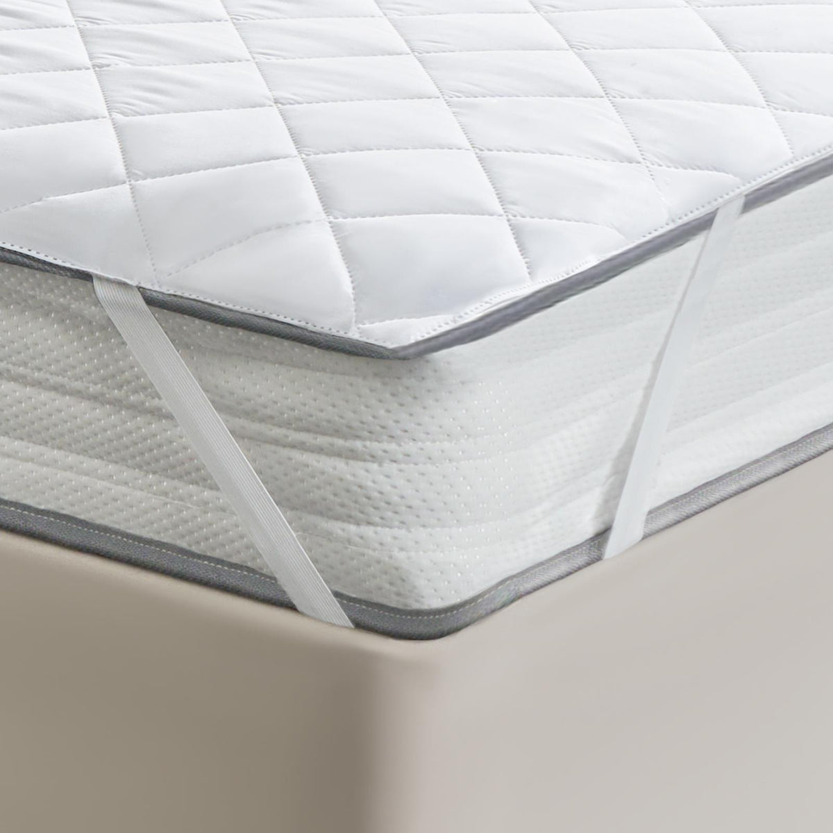 Luxury Mattress Topper Soft Touch Protector Pinsonic Bed Cover Double King Size