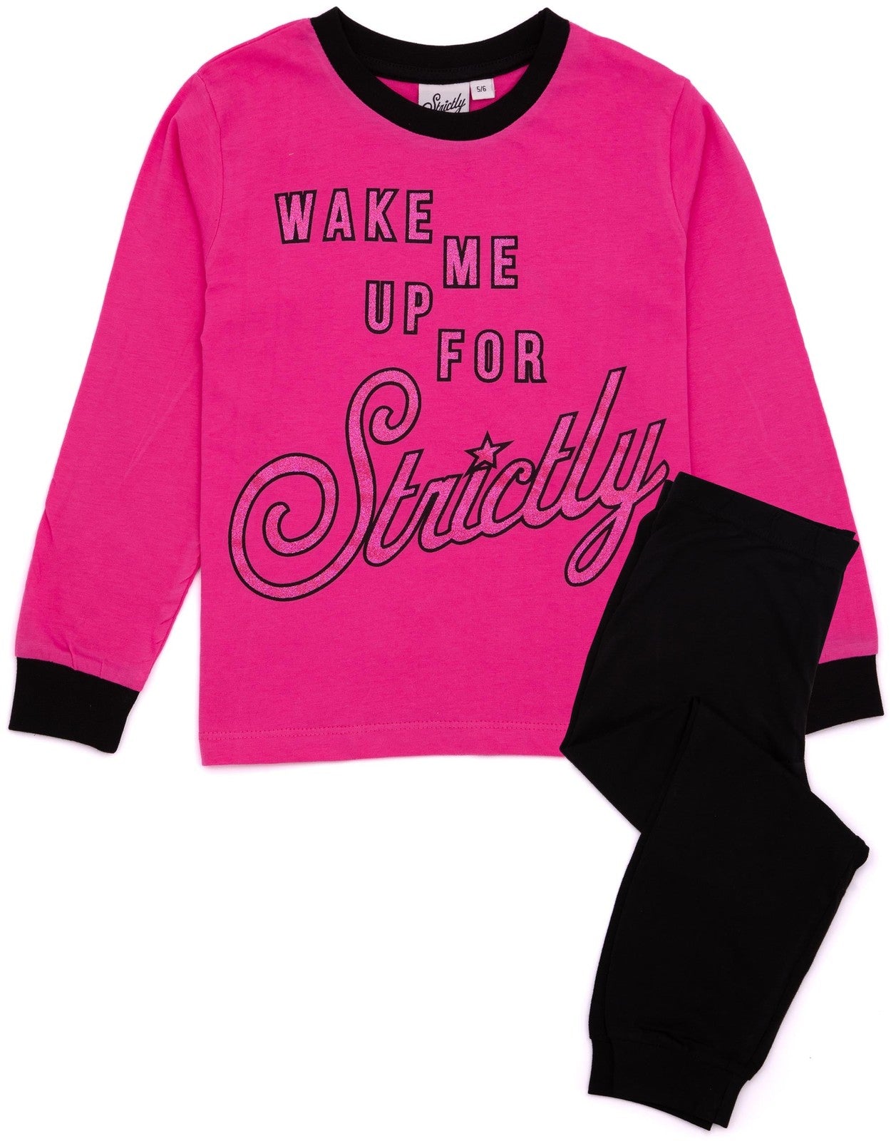 Strictly Come Dancing Long Sleeve Long Leg Pyjama Set | Girls Pink | Official Me