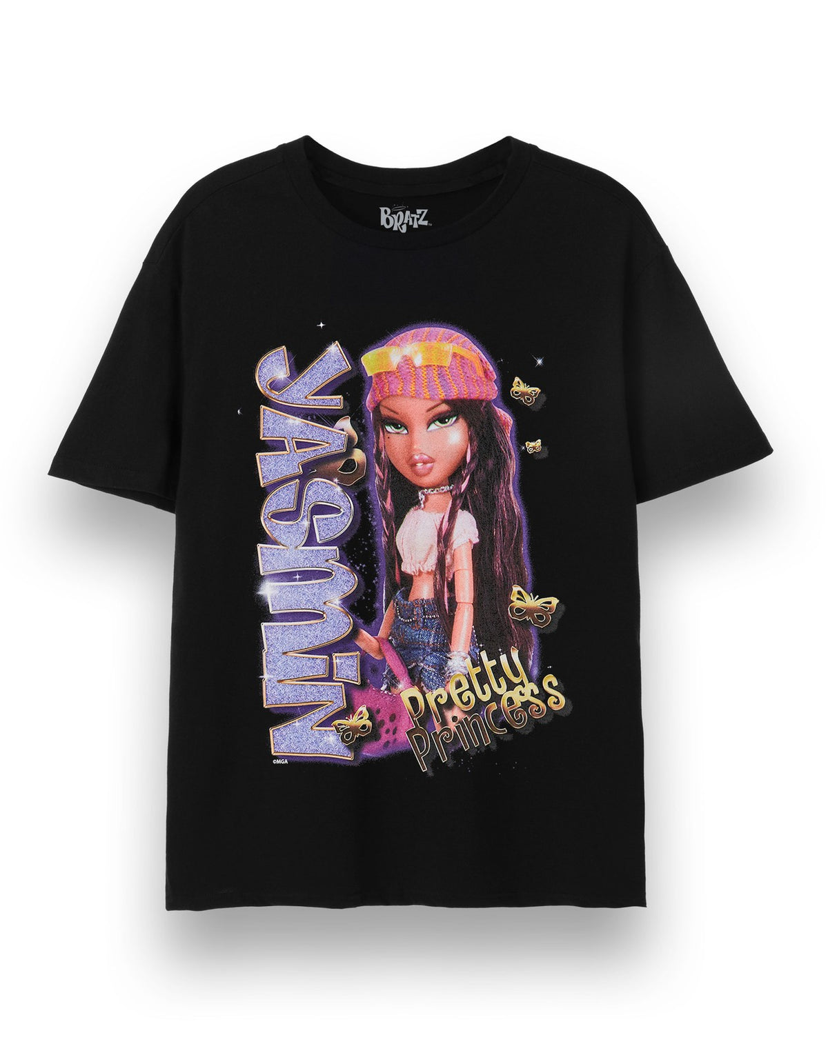 Bratz Short Sleeved T-Shirt | Womens Black | Official Merch